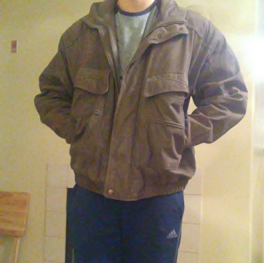 Clubhouse memeber only leather jacket